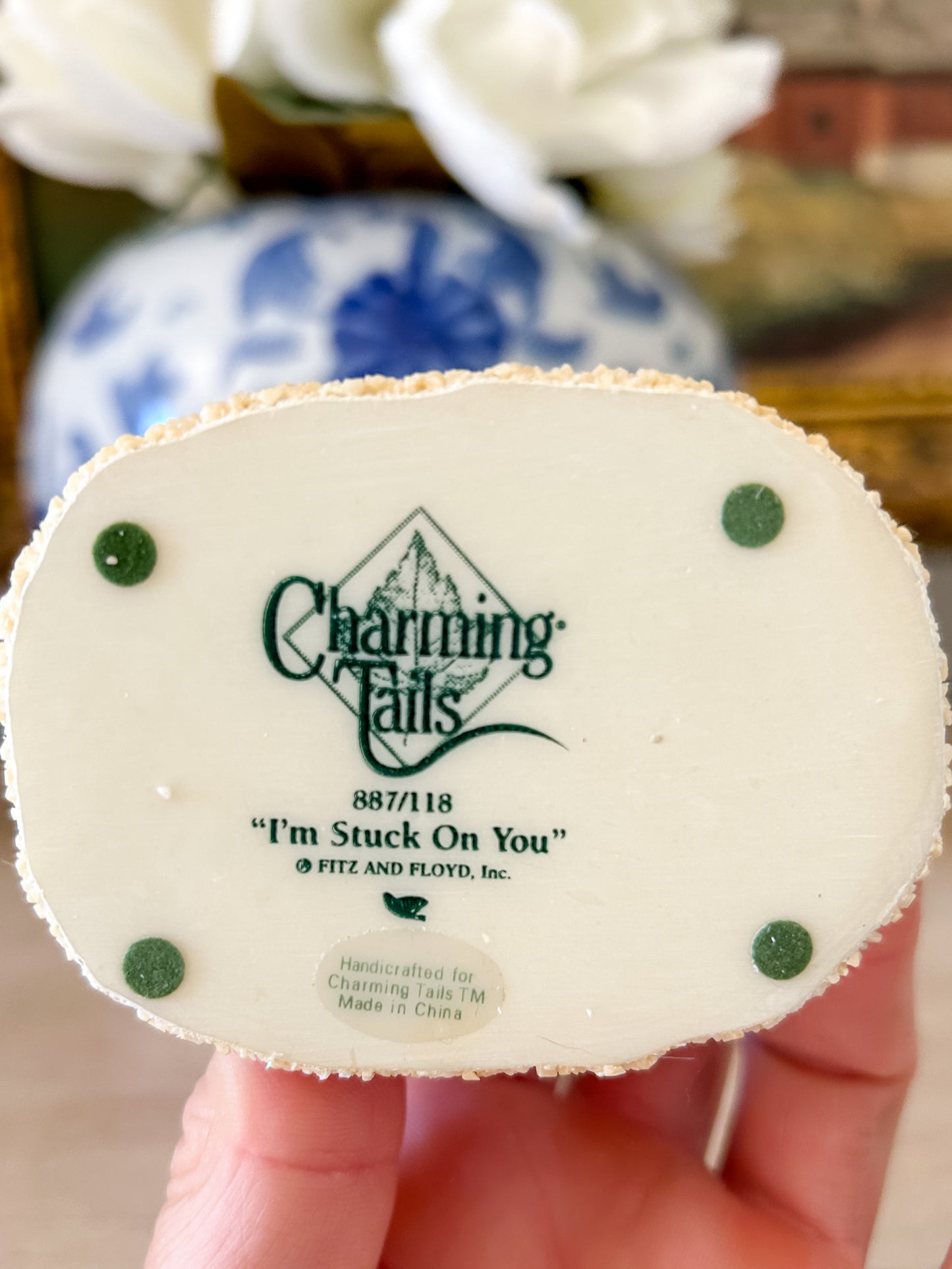 Charming Tails Figurine "I'm Stuck on You"