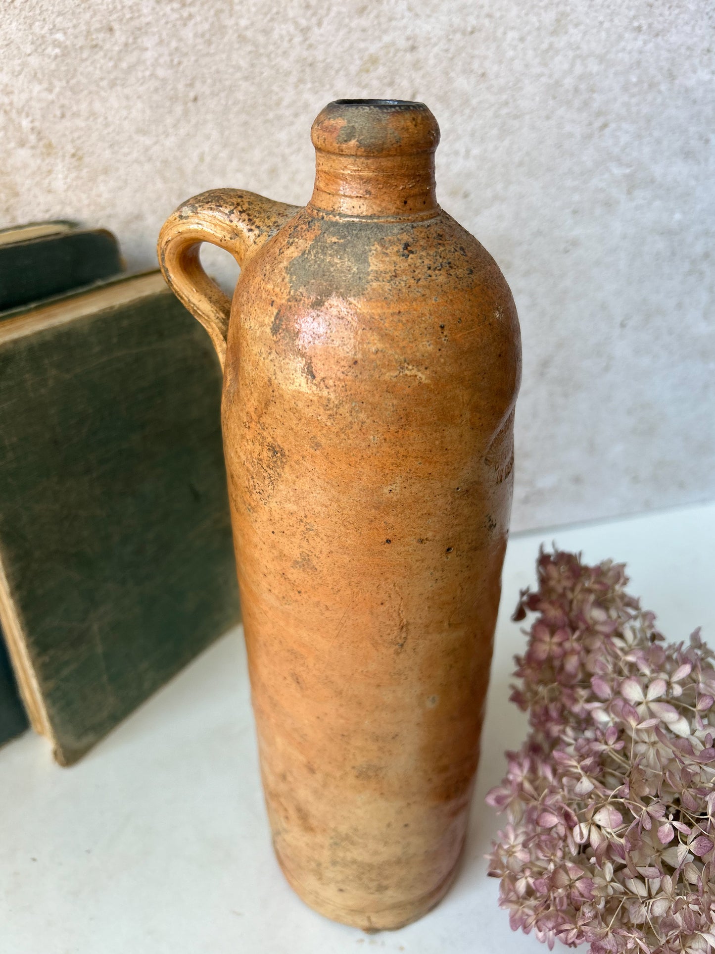 Antique German Stoneware Mineral Water Bottle