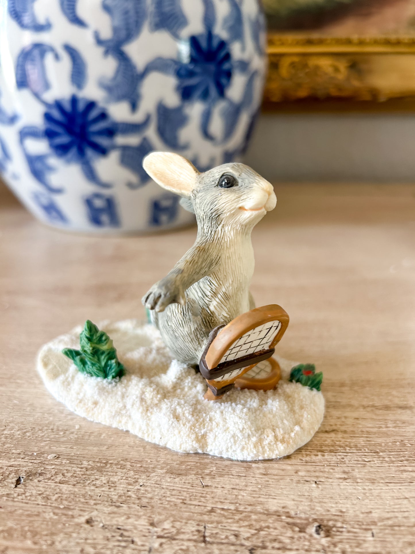 Charming Tails Figurine "Binkey's Snow Shoeing"