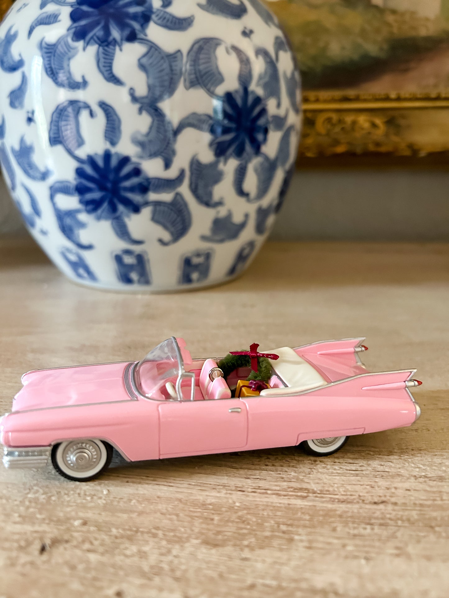 1996 Classic Car Pink Cadillac Hallmark Ornament