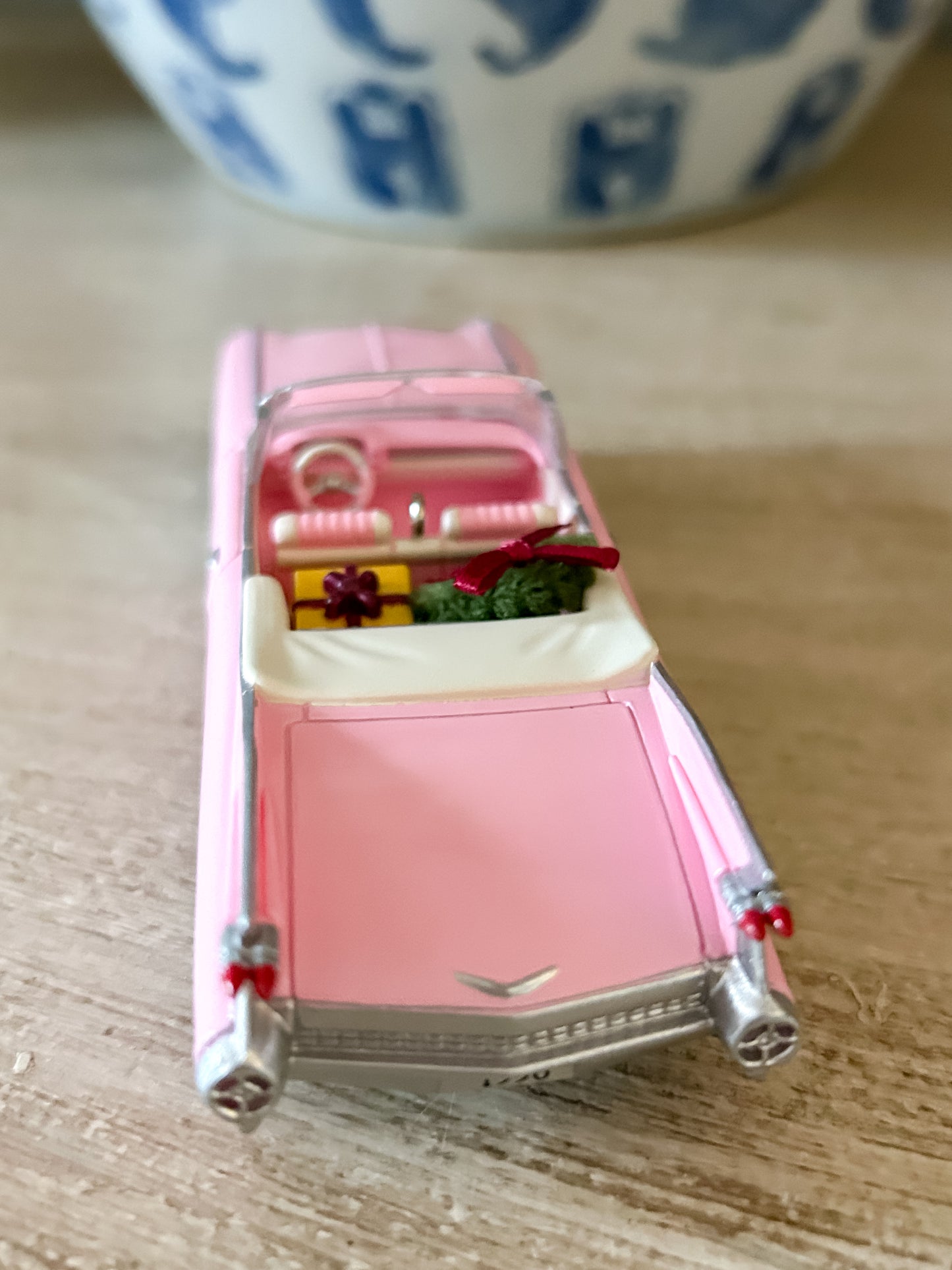 1996 Classic Car Pink Cadillac Hallmark Ornament