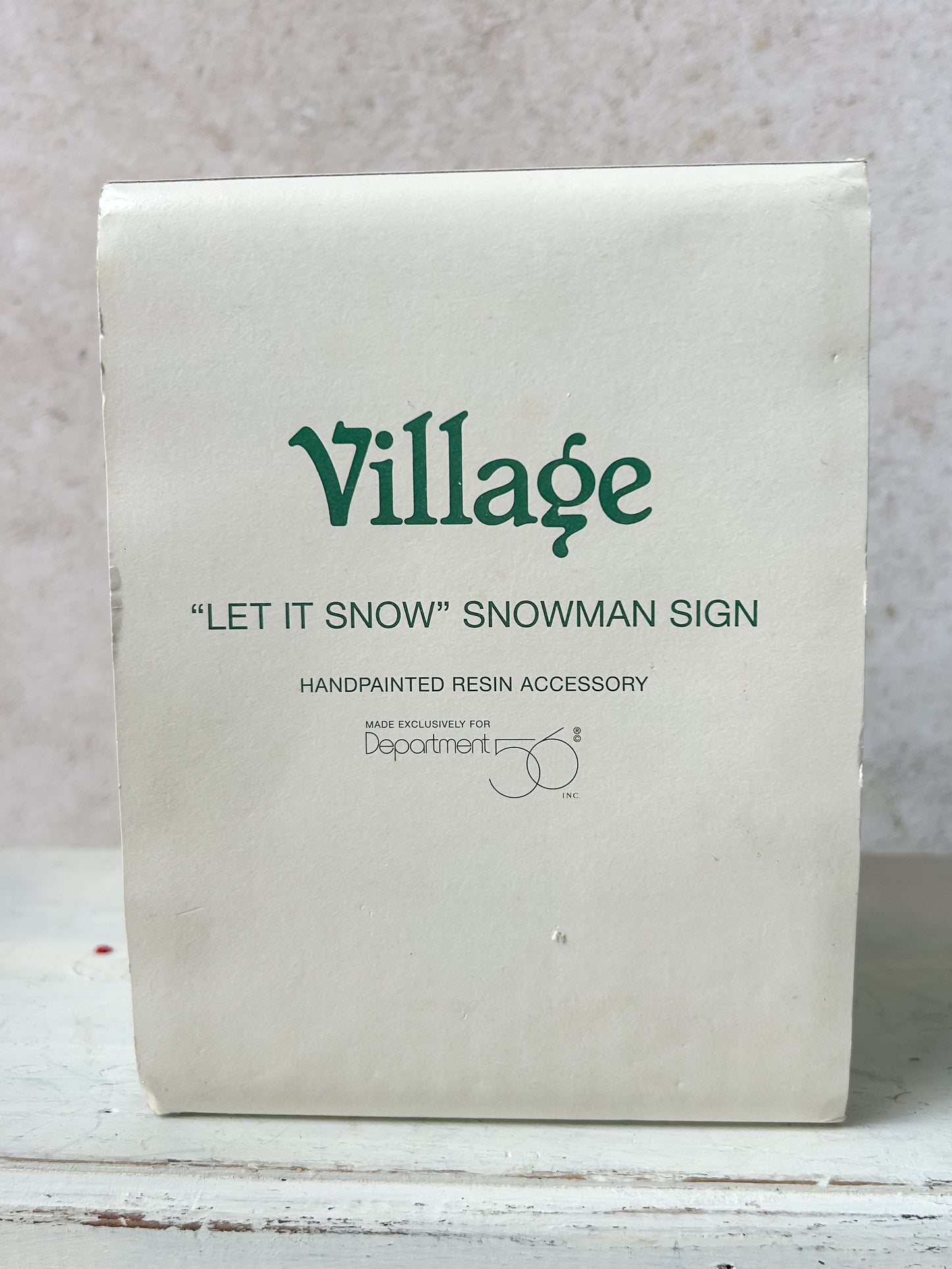 Dept 56 North Pole Series "Let It Snow" Sign