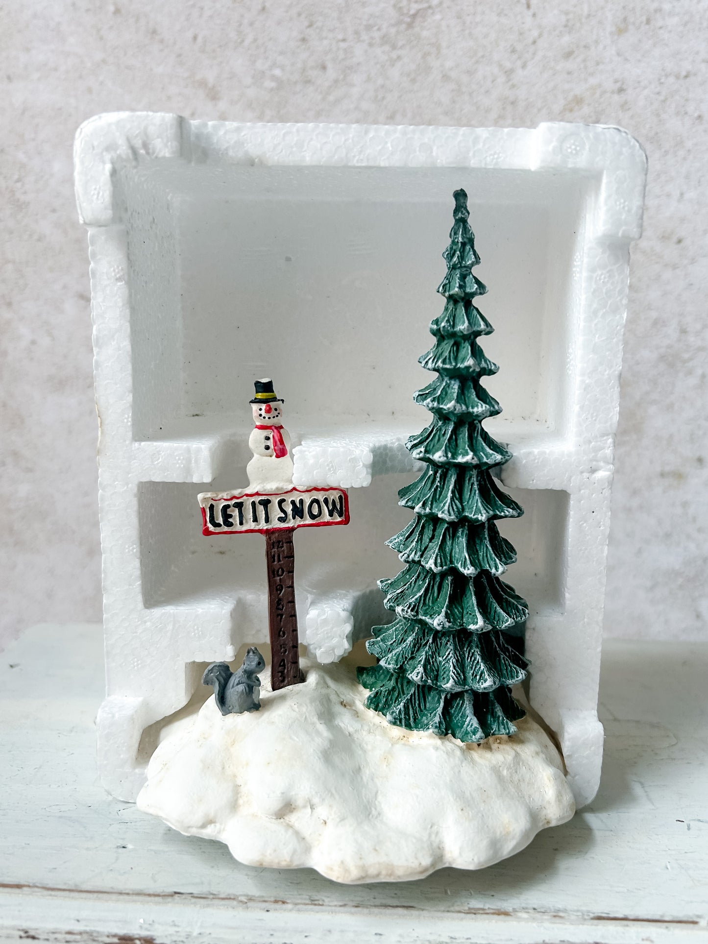 Dept 56 North Pole Series "Let It Snow" Sign