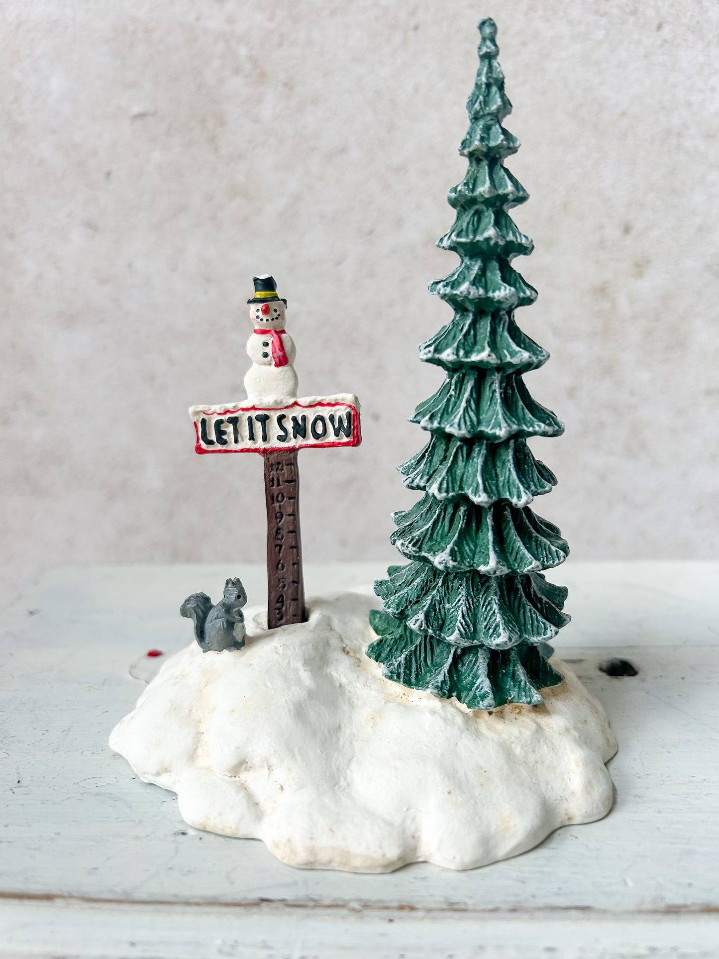 Dept 56 North Pole Series "Let It Snow" Sign