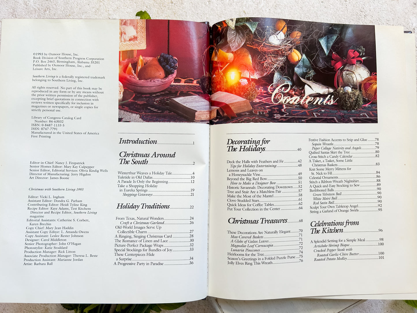 1993 Christmas with Southern Living Book