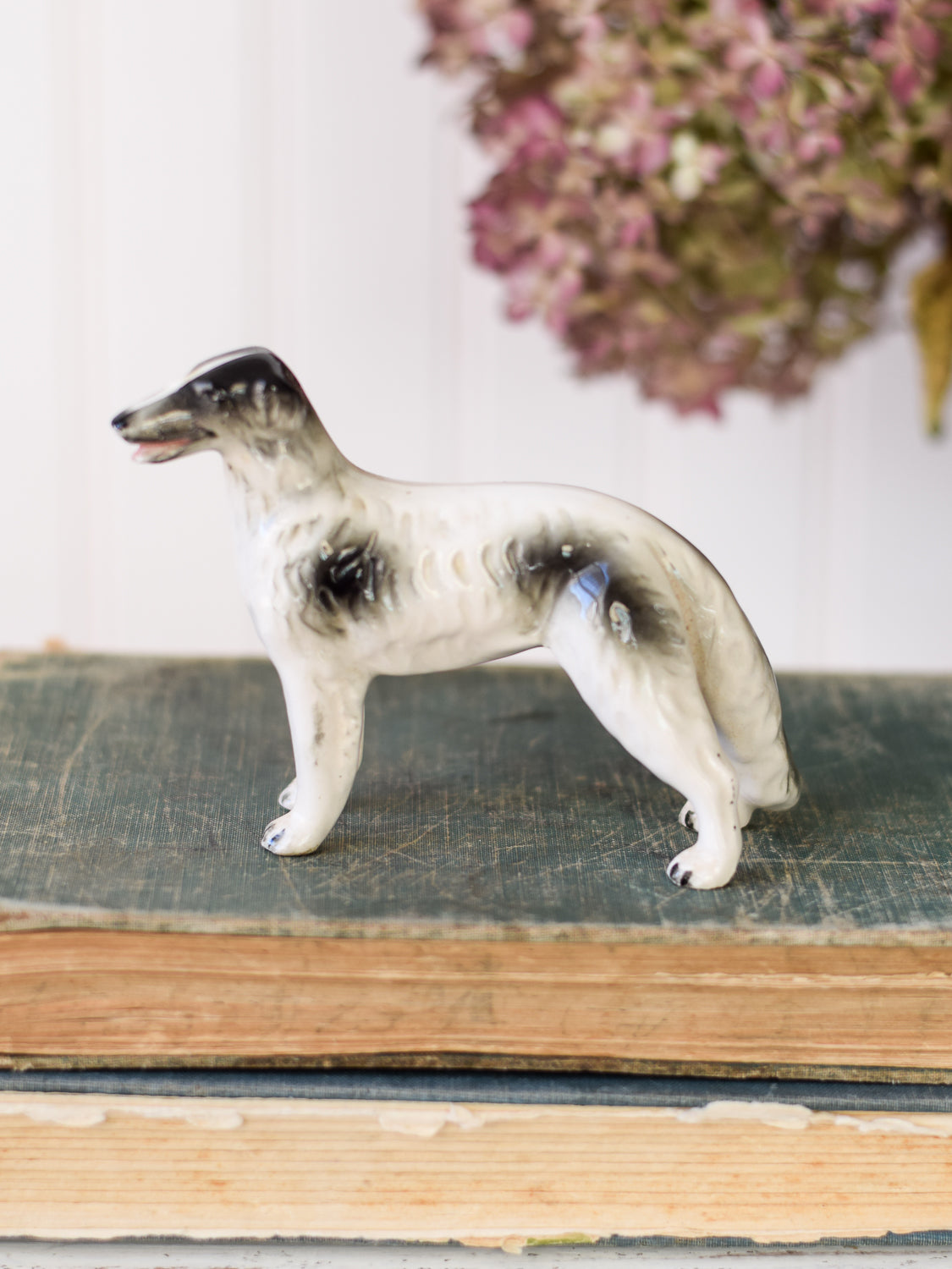 Rare Vintage Russian Wolfhound Dog Figurine