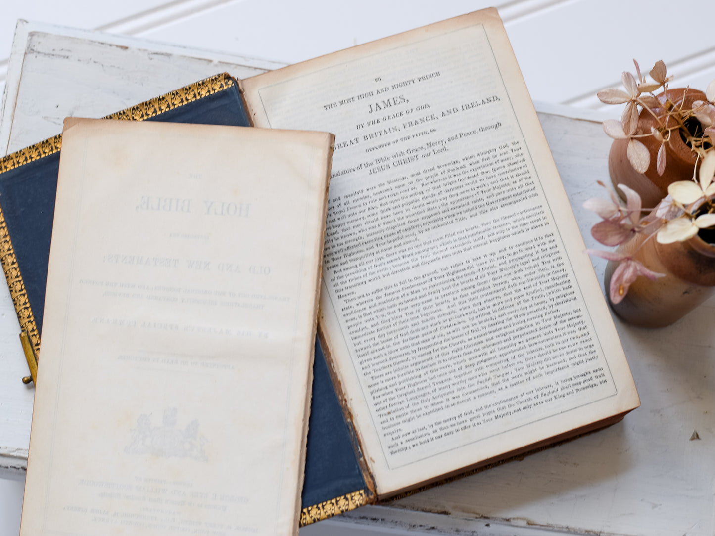 Antique King James Bible with Surprise