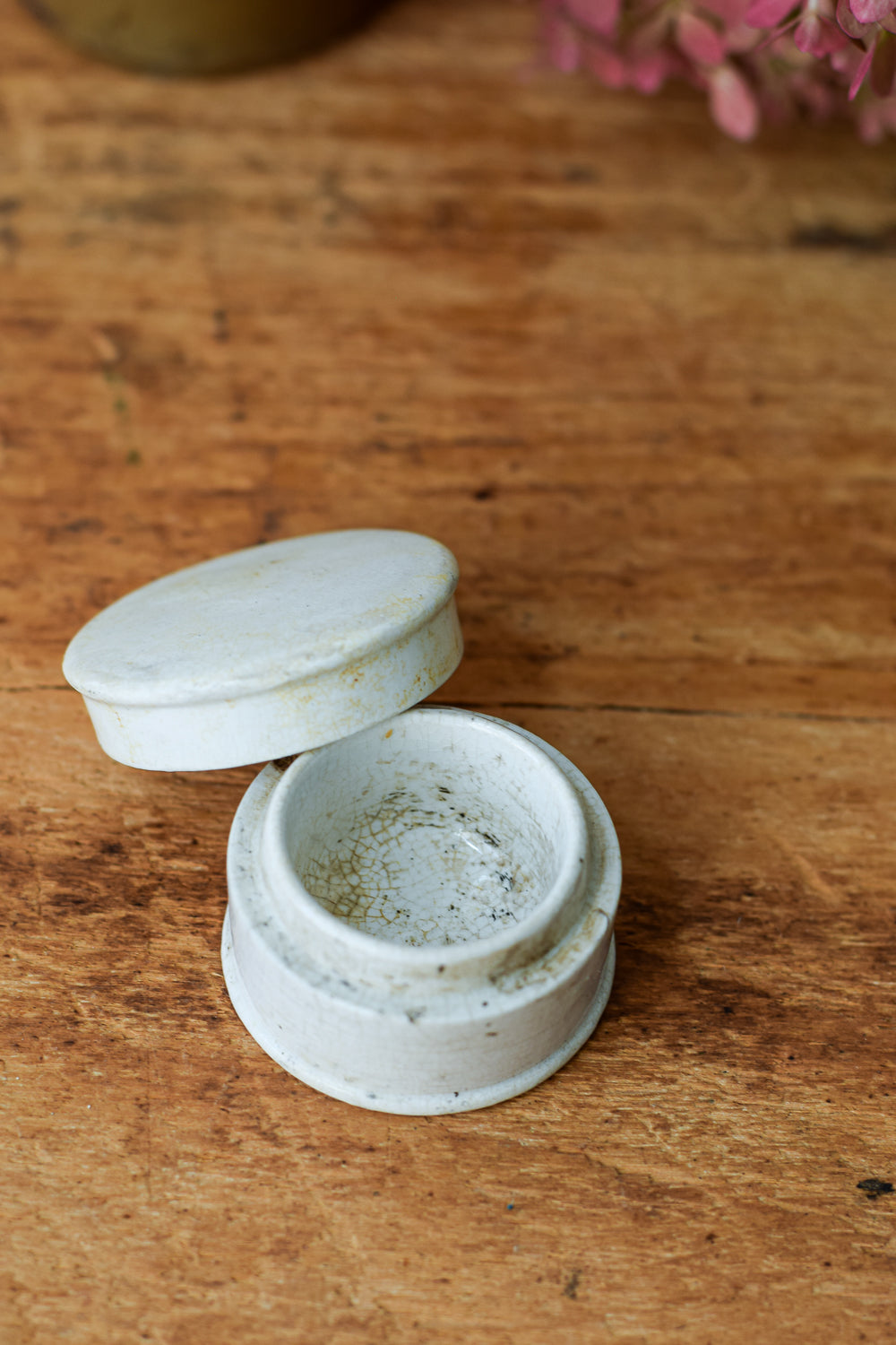 Antique English Ironstone Pots with Lids