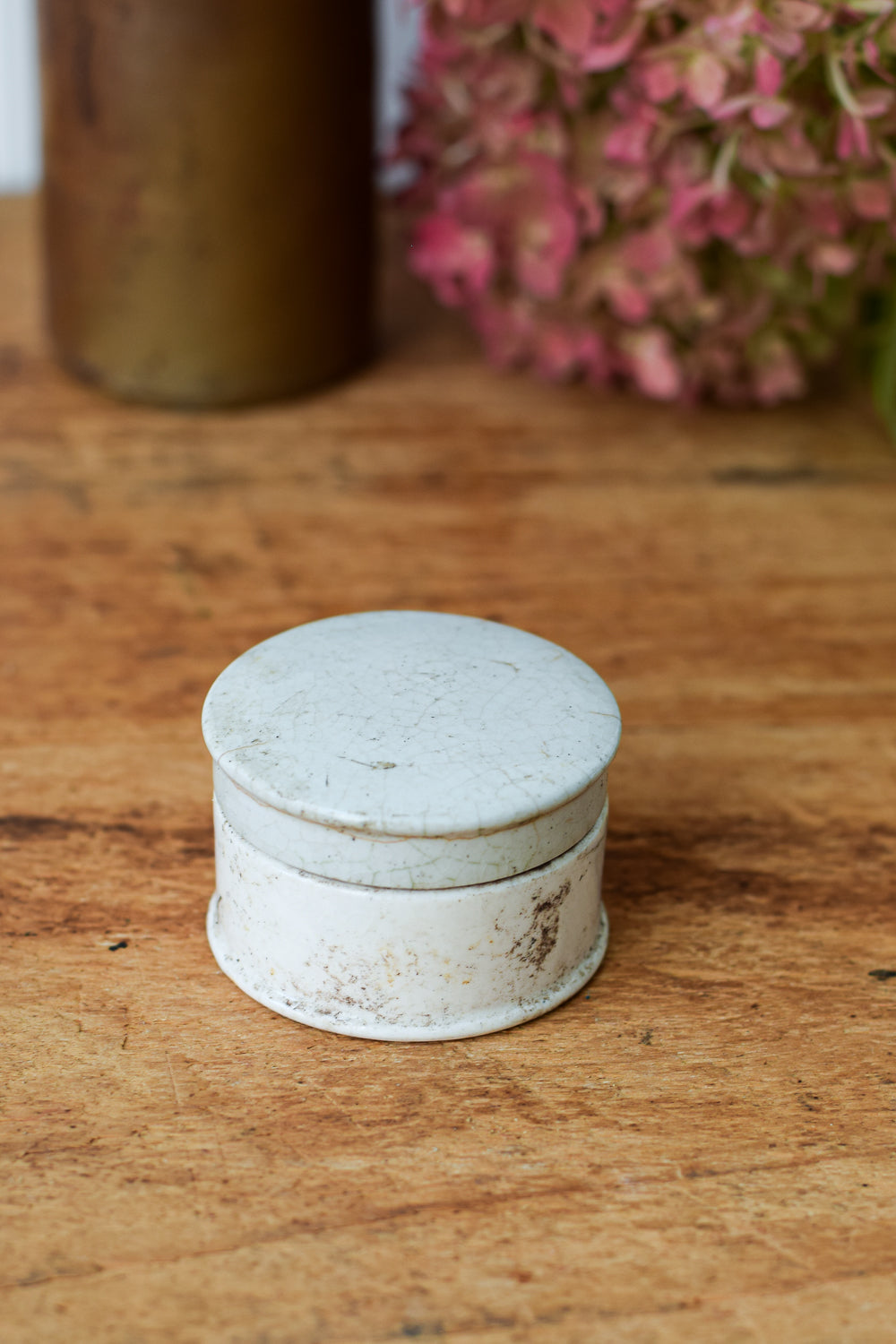 Antique English Ironstone Pots with Lids