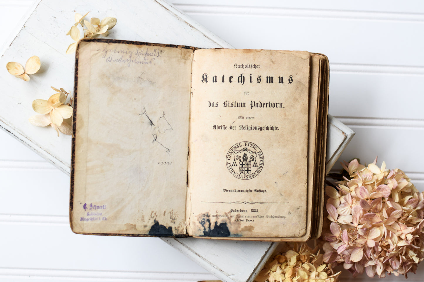 Antique German Catechism Book