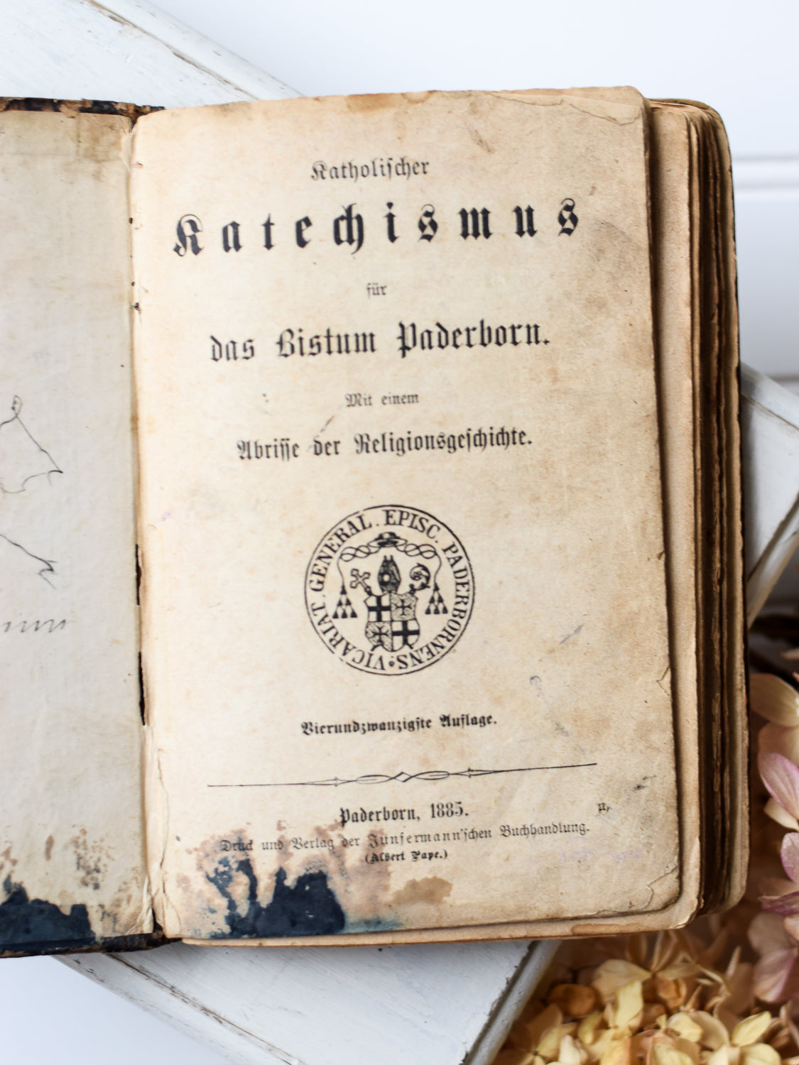 Antique German Catechism Book