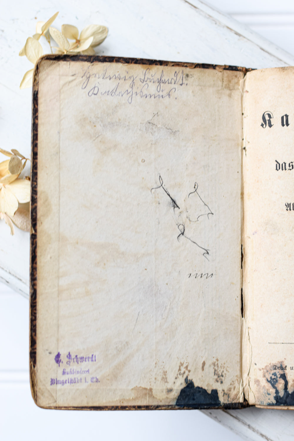 Antique German Catechism Book