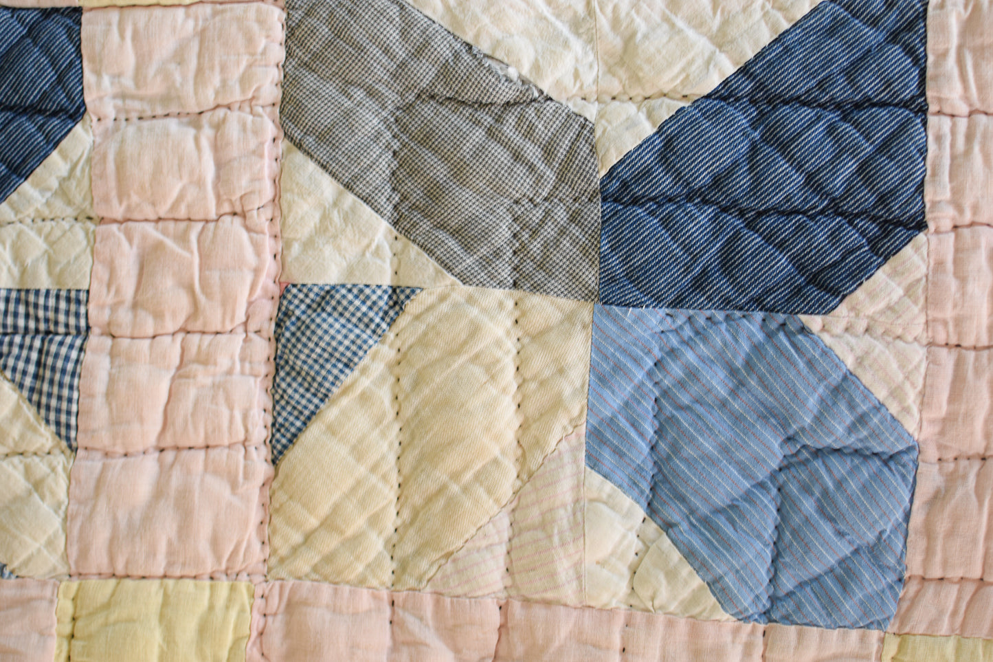 Antique Hand-Stitched Quilt