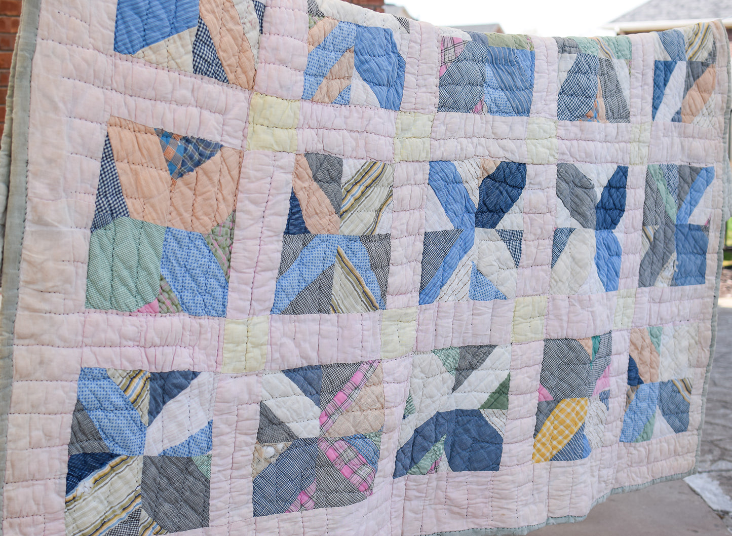 Antique Hand-Stitched Quilt