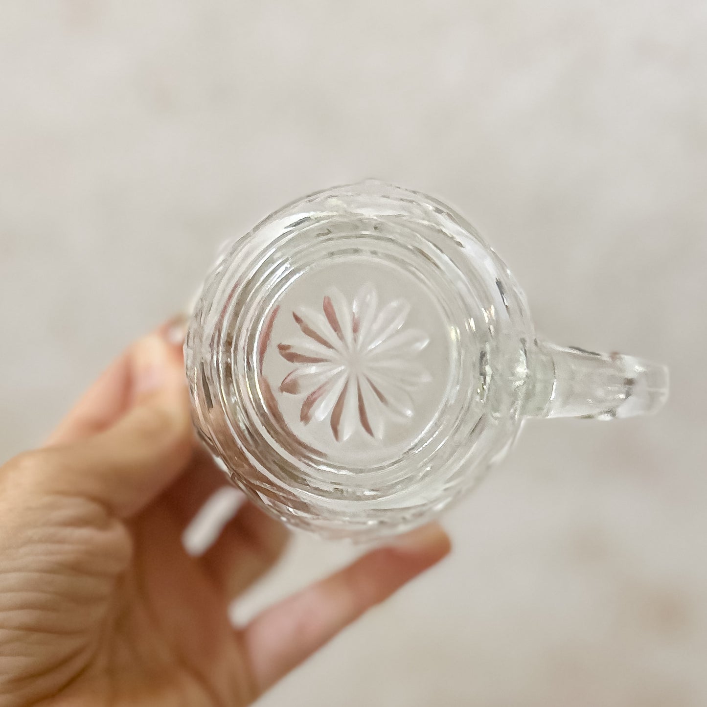 Anchor Hocking Star of David Creamer