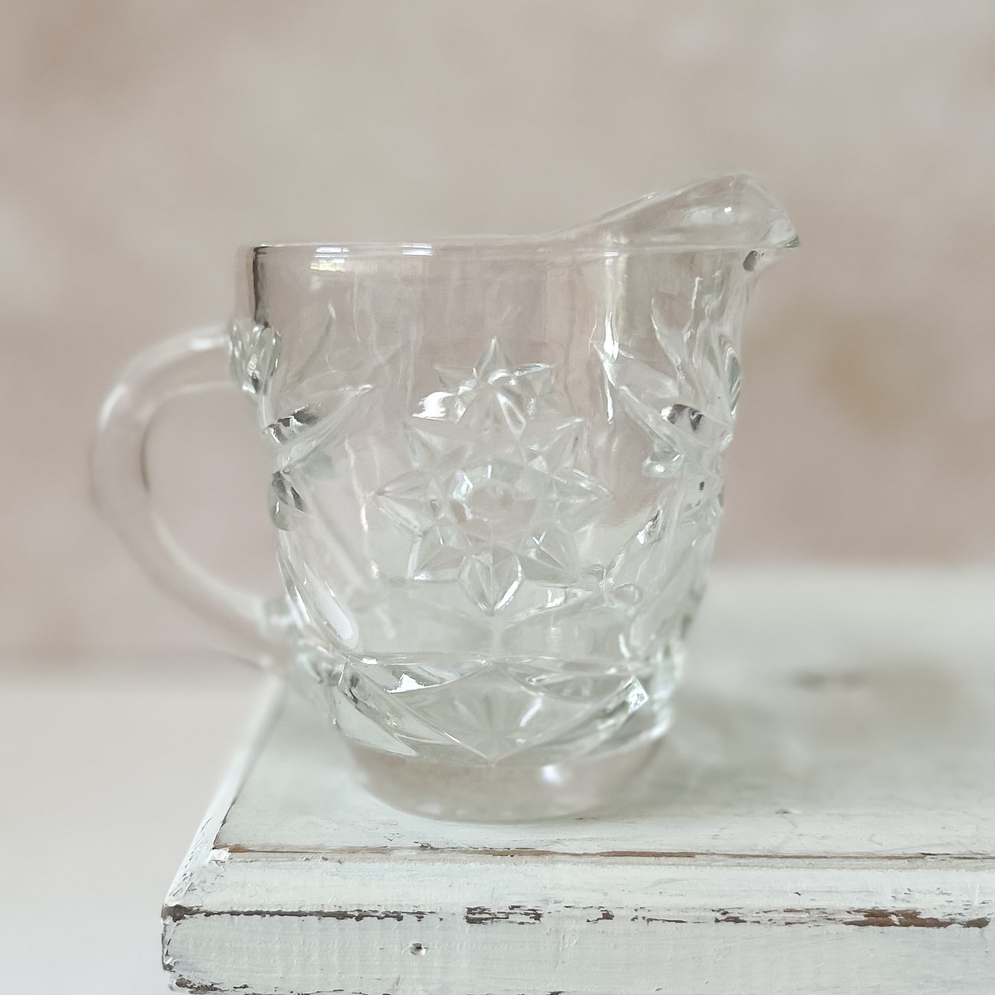 Anchor Hocking Star of David Creamer