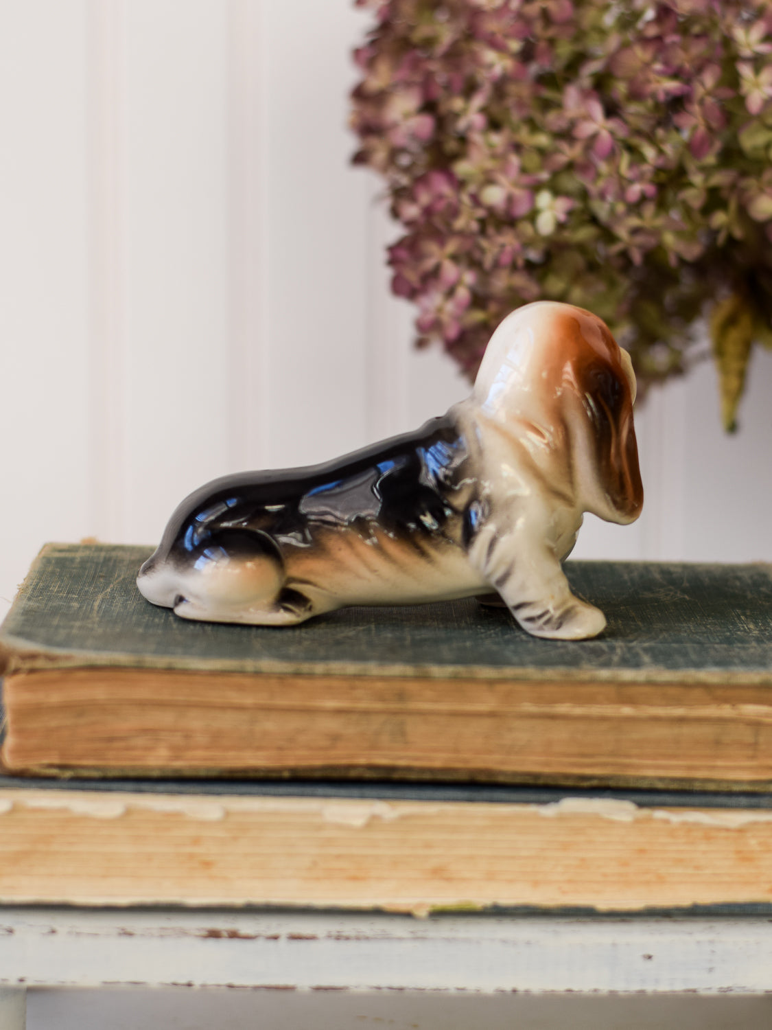 Vintage Basset Hound Dog Figurine