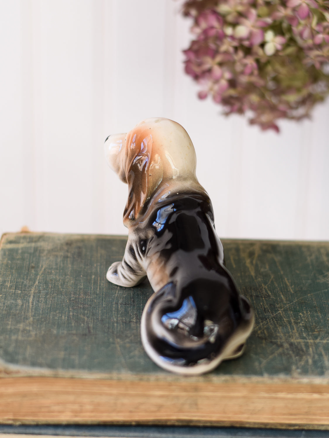 Vintage Basset Hound Dog Figurine