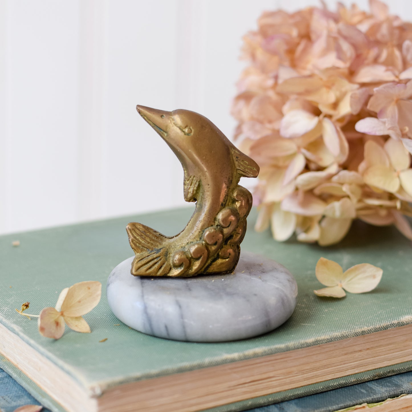 Brass Dolphin Paperweight