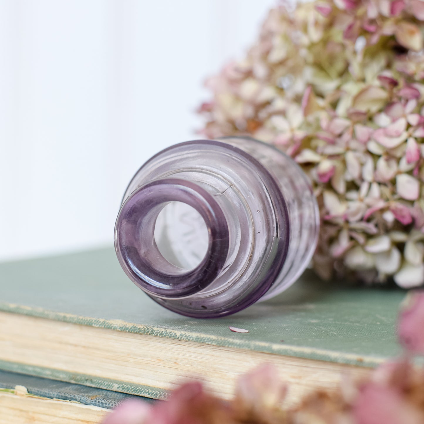 Vintage Purple Carter's Glass Inkwell