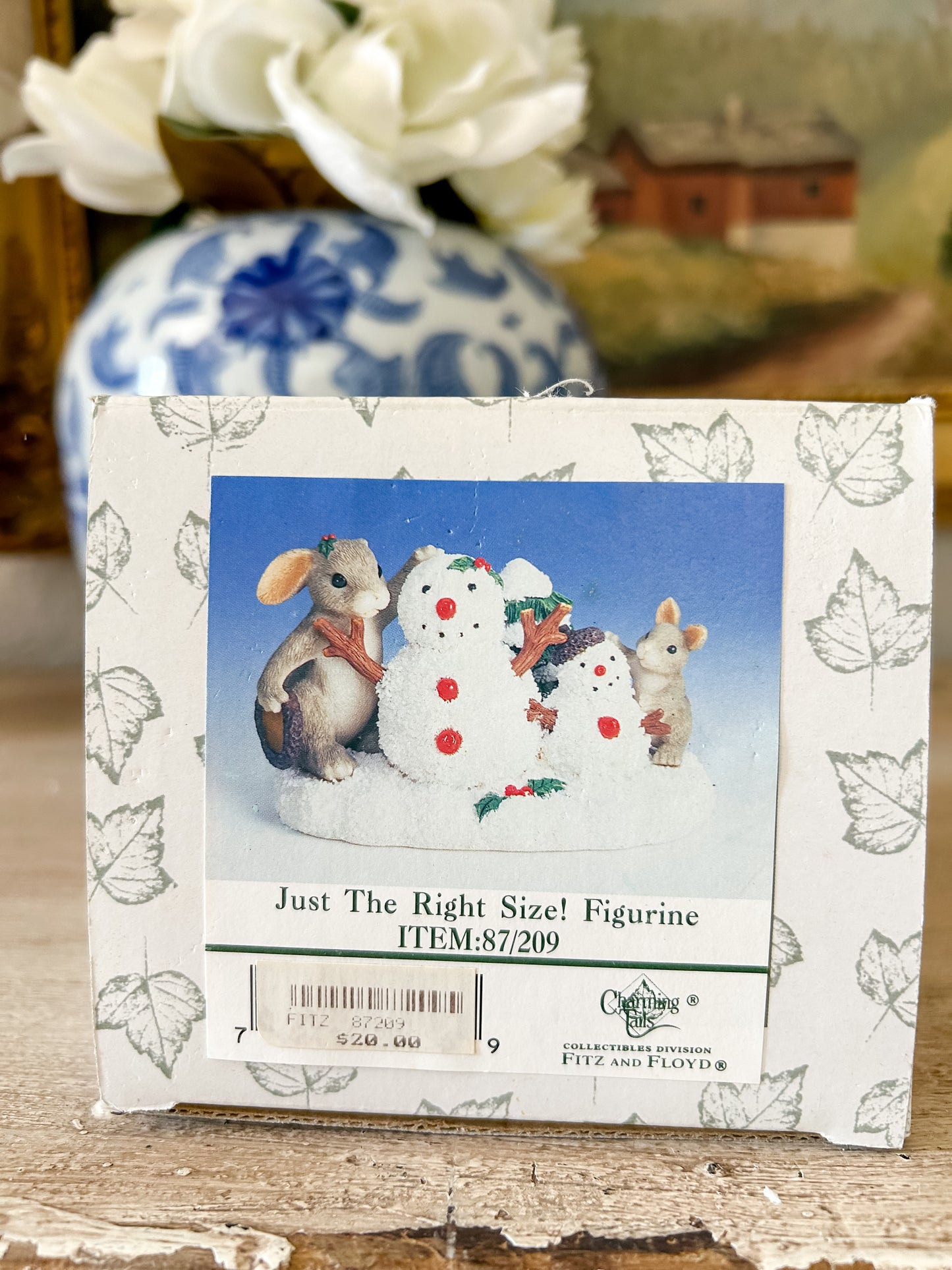 Charming Tails Figurine "Just the Right Size!"