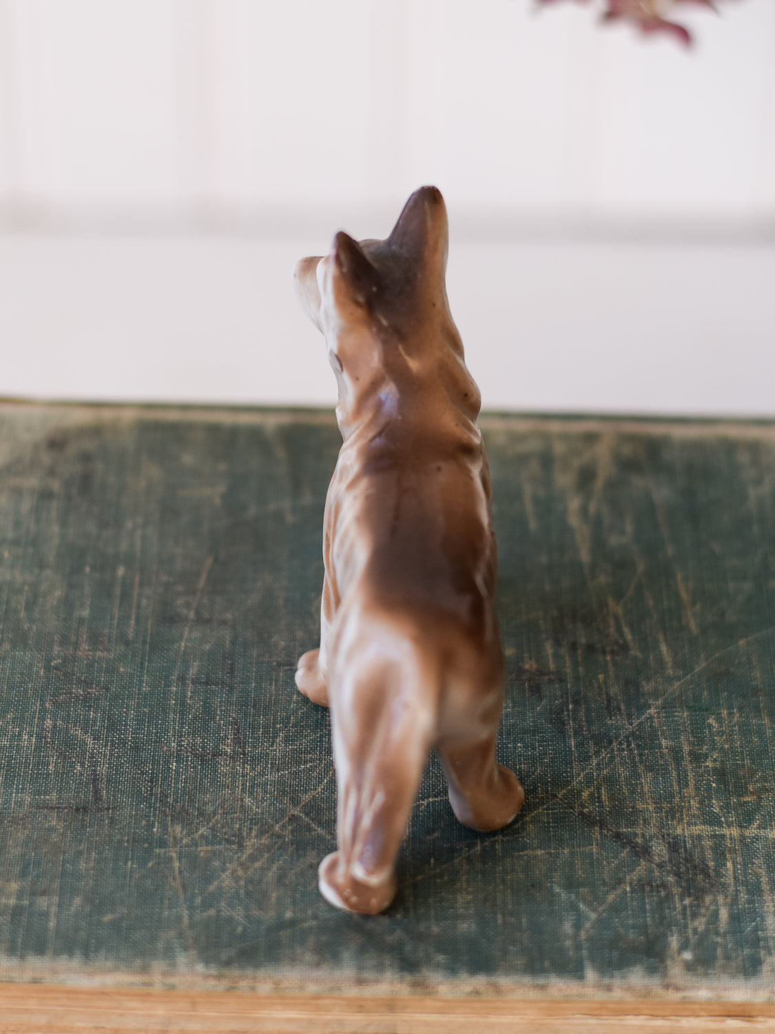 Vintage Japanese German Shepherd Dog Figurine