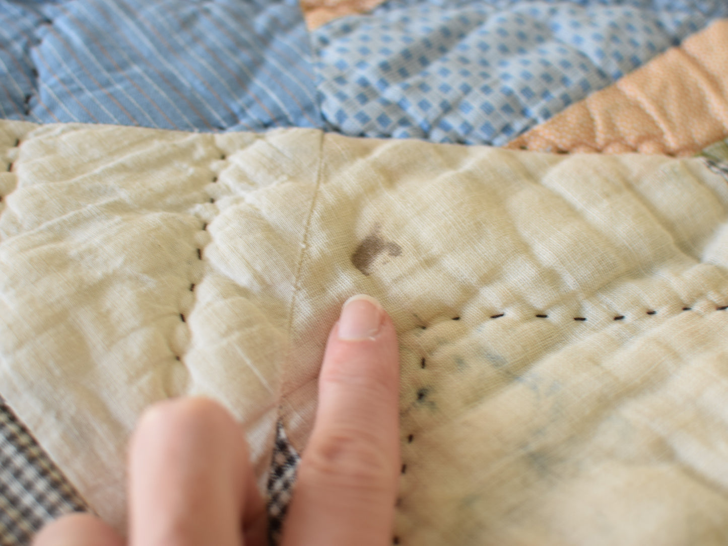 Antique Hand-Stitched Quilt