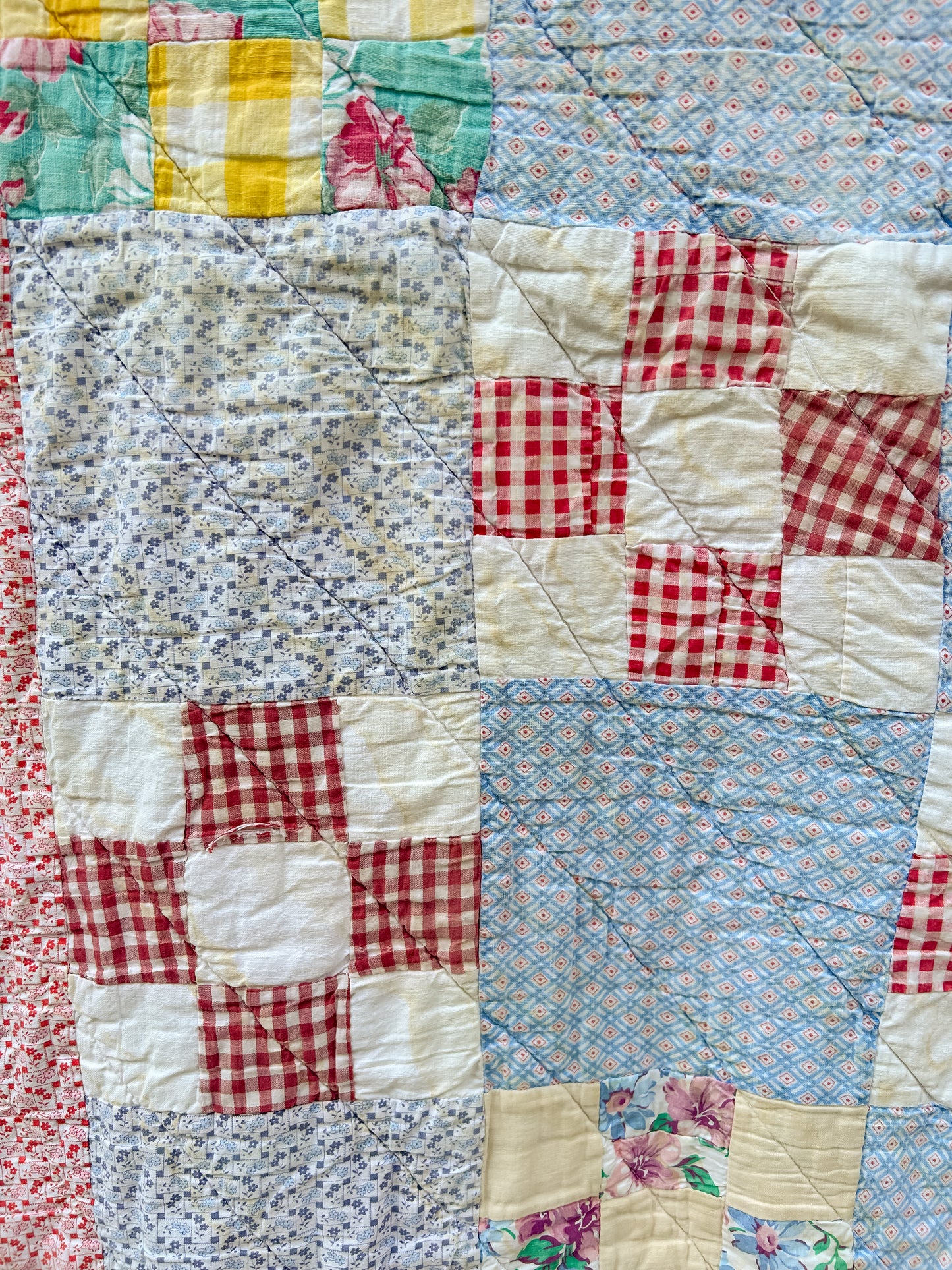 Vintage Nine Block Quilt