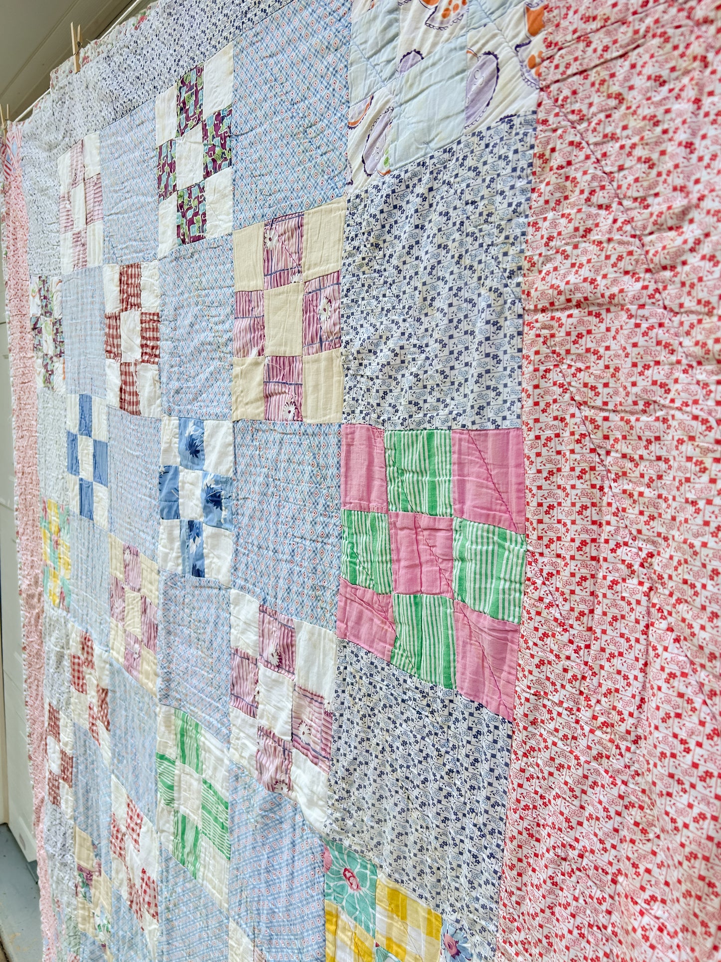 Vintage Nine Block Quilt