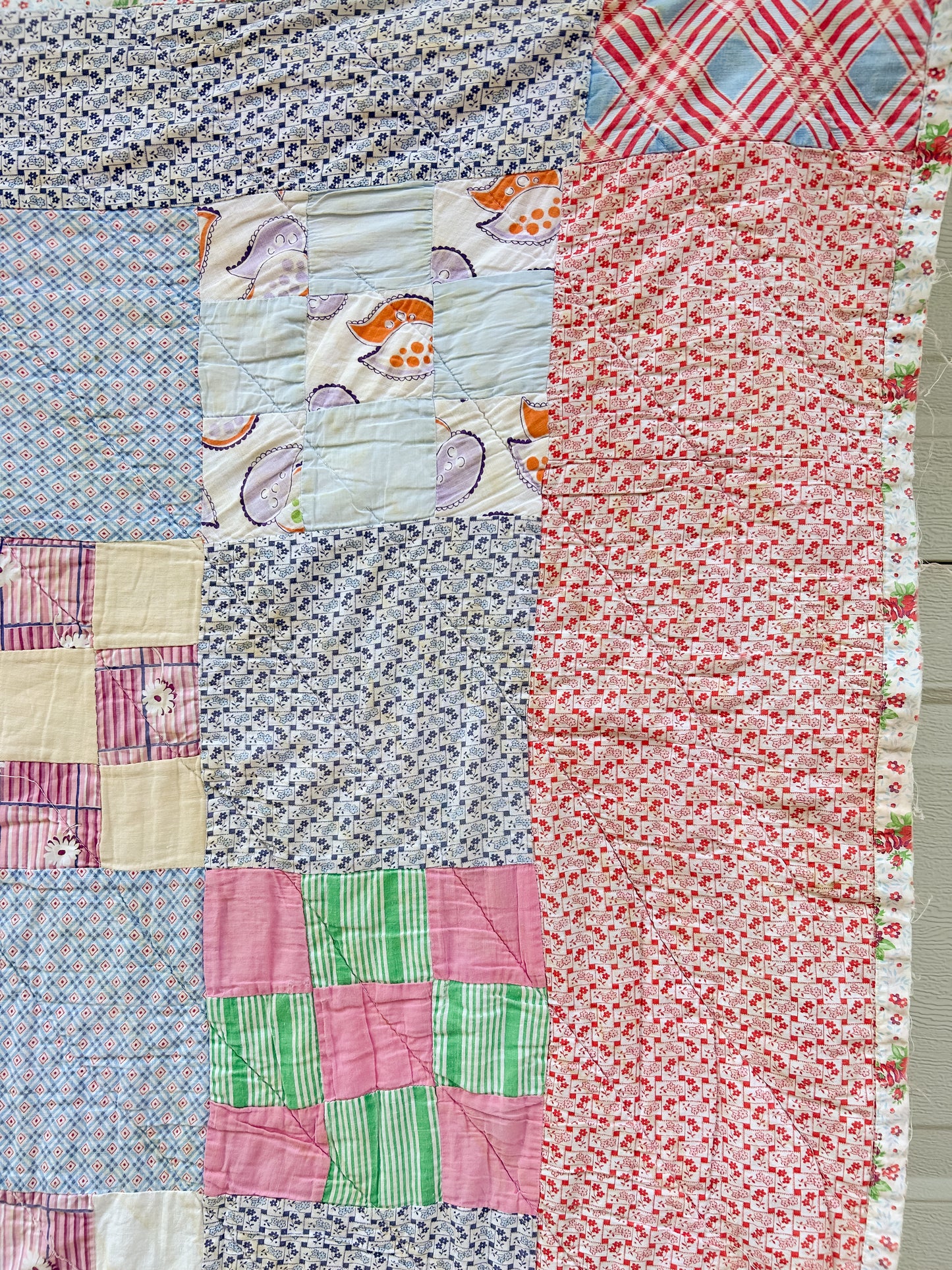 Vintage Nine Block Quilt
