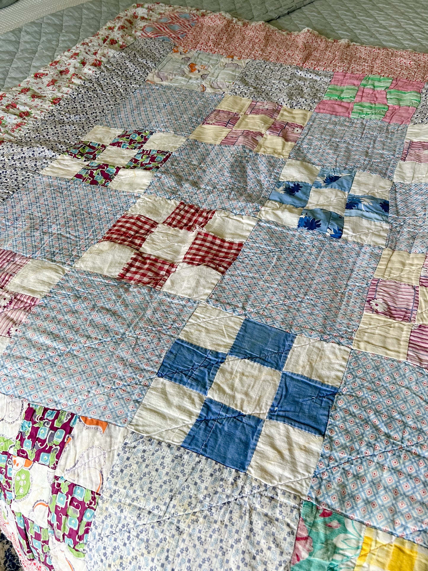Vintage Nine Block Quilt