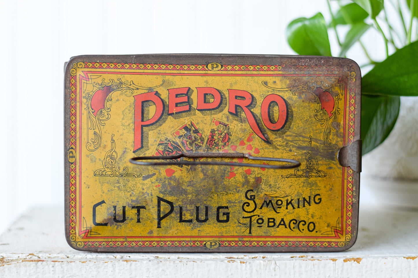 Antique Lunch Box Style Pedro Tobacco Tin