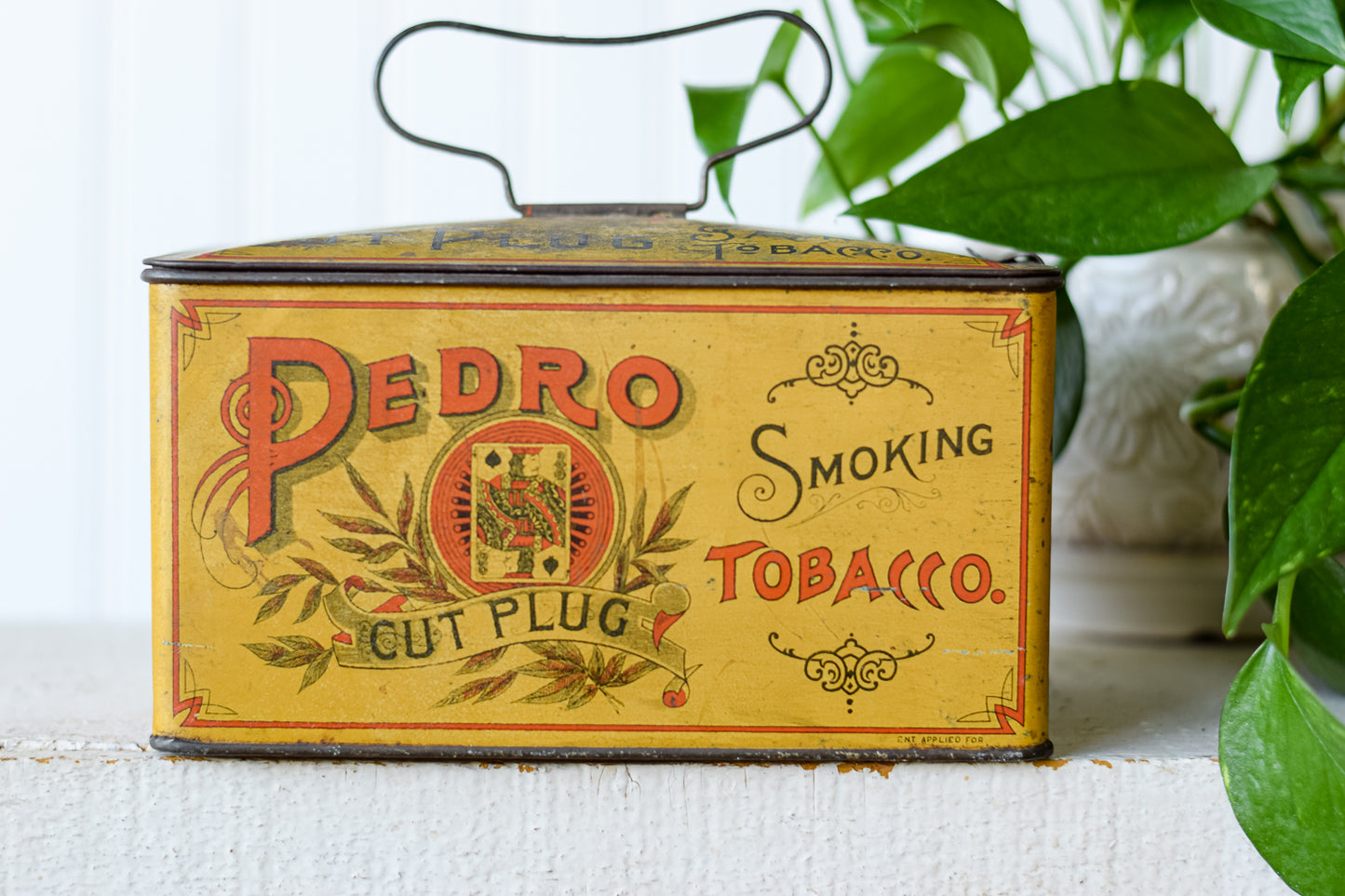 Antique Lunch Box Style Pedro Tobacco Tin