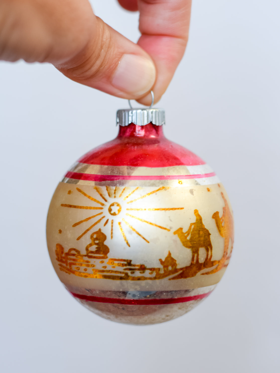 Set Vintage Ornaments with Box