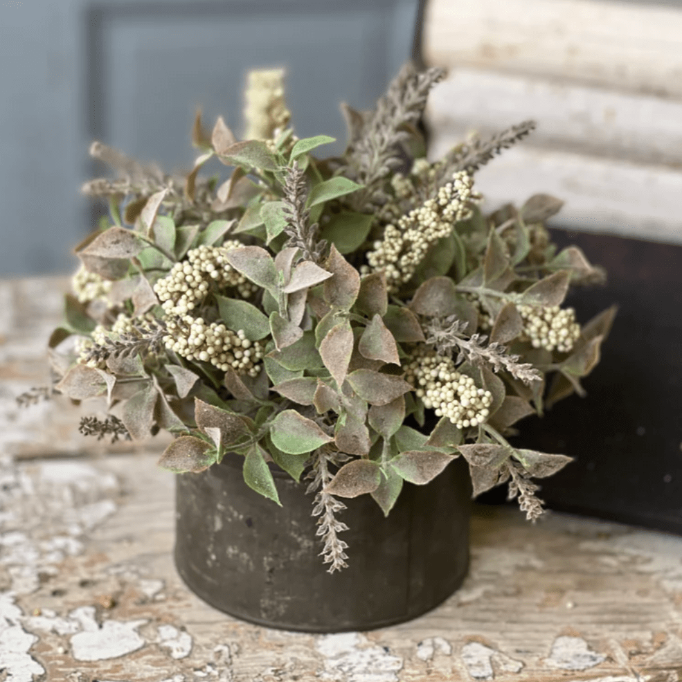 Cream Autumn Herbs Half Sphere