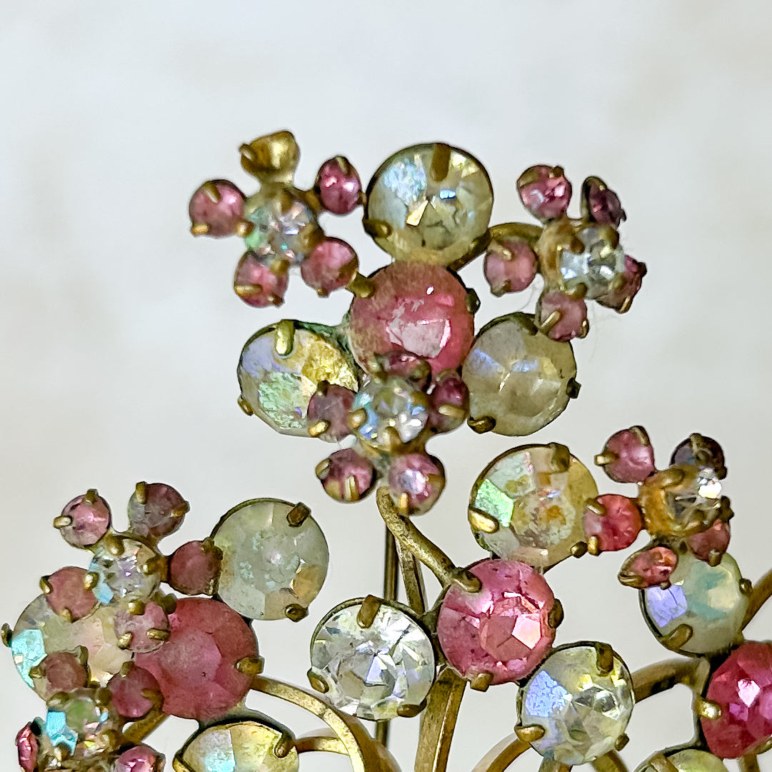 Vintage Floral Spray Brooch
