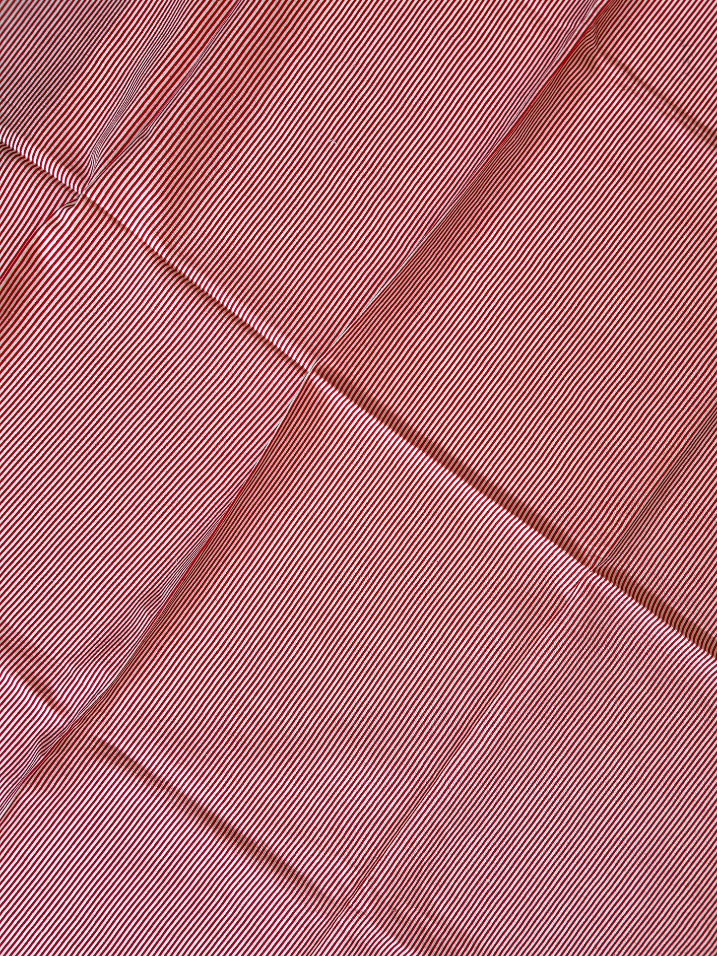 Pair Red Stripe Vintage Feed Sacks