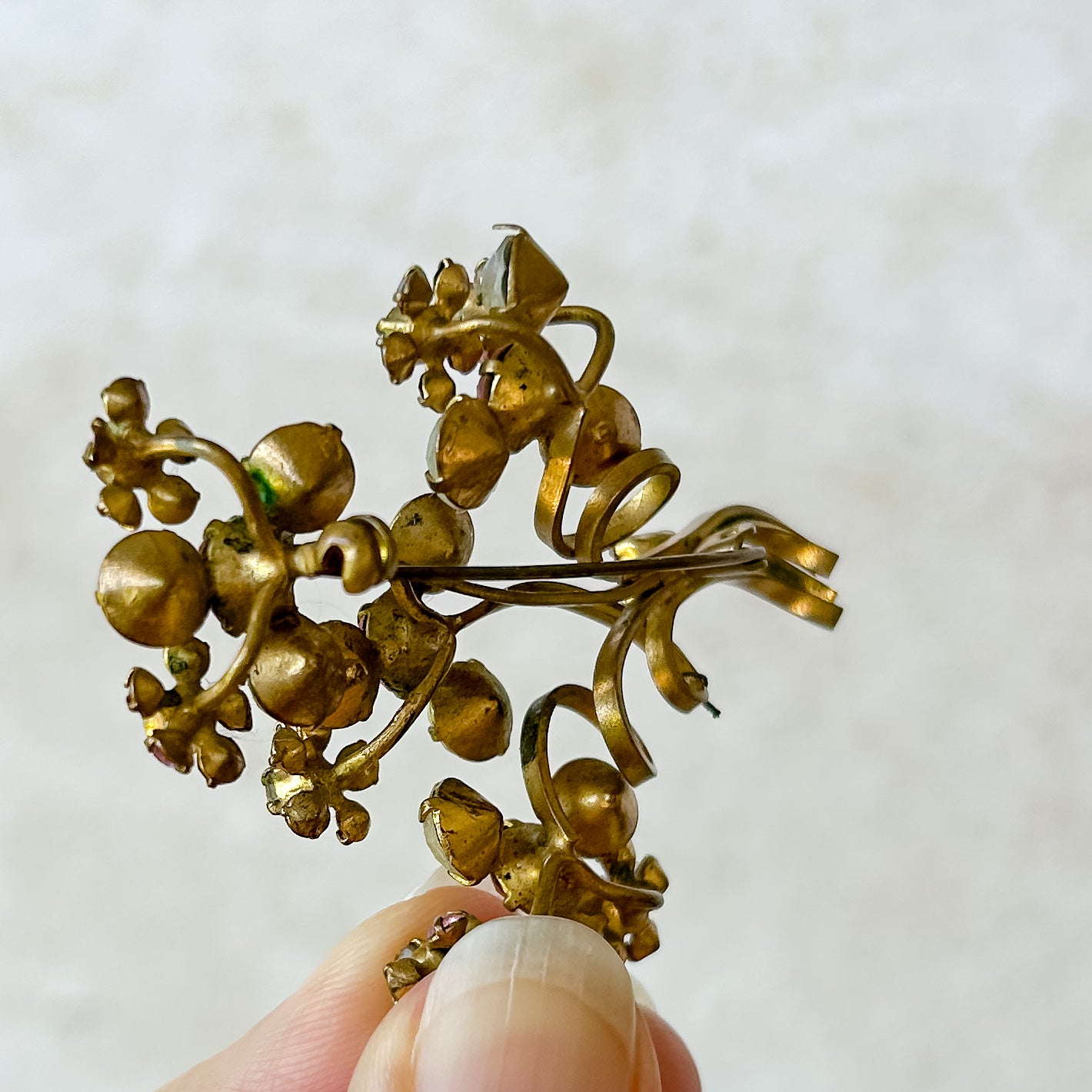 Vintage Floral Spray Brooch