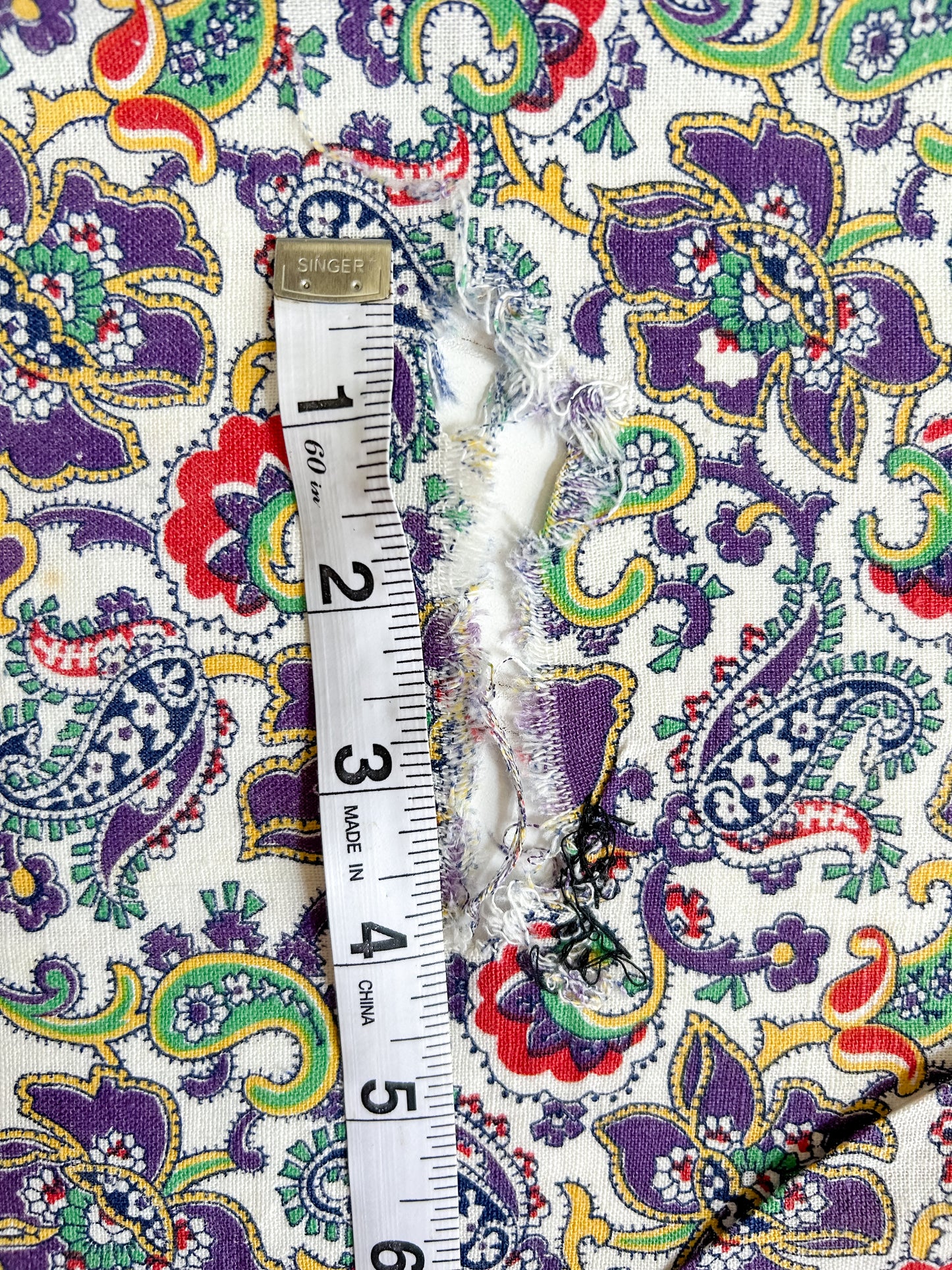 Set 4 Matching Gourgeous Purple Paisley Vintage Feed Sacks