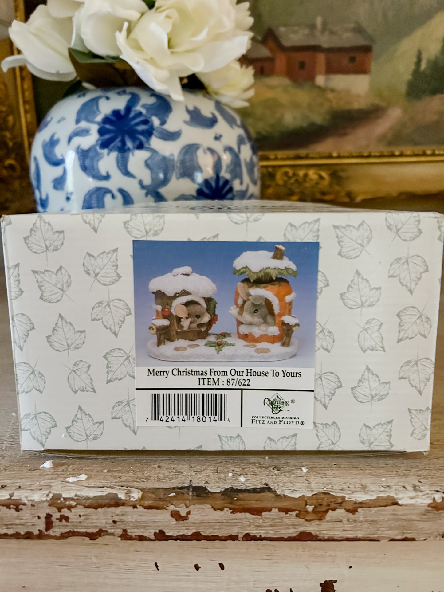 Charming Tails Figurine "Merry Christmas From Our House to Yours"