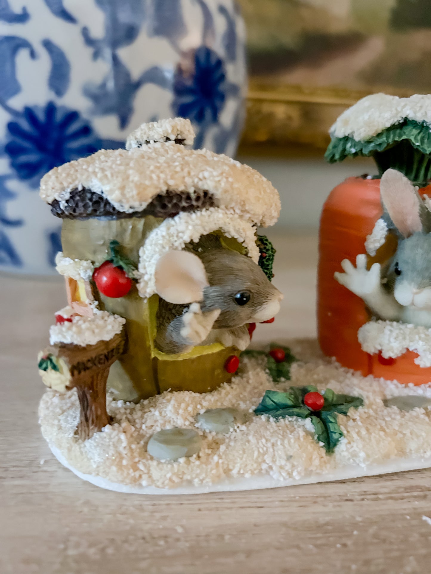 Charming Tails Figurine "Merry Christmas From Our House to Yours"