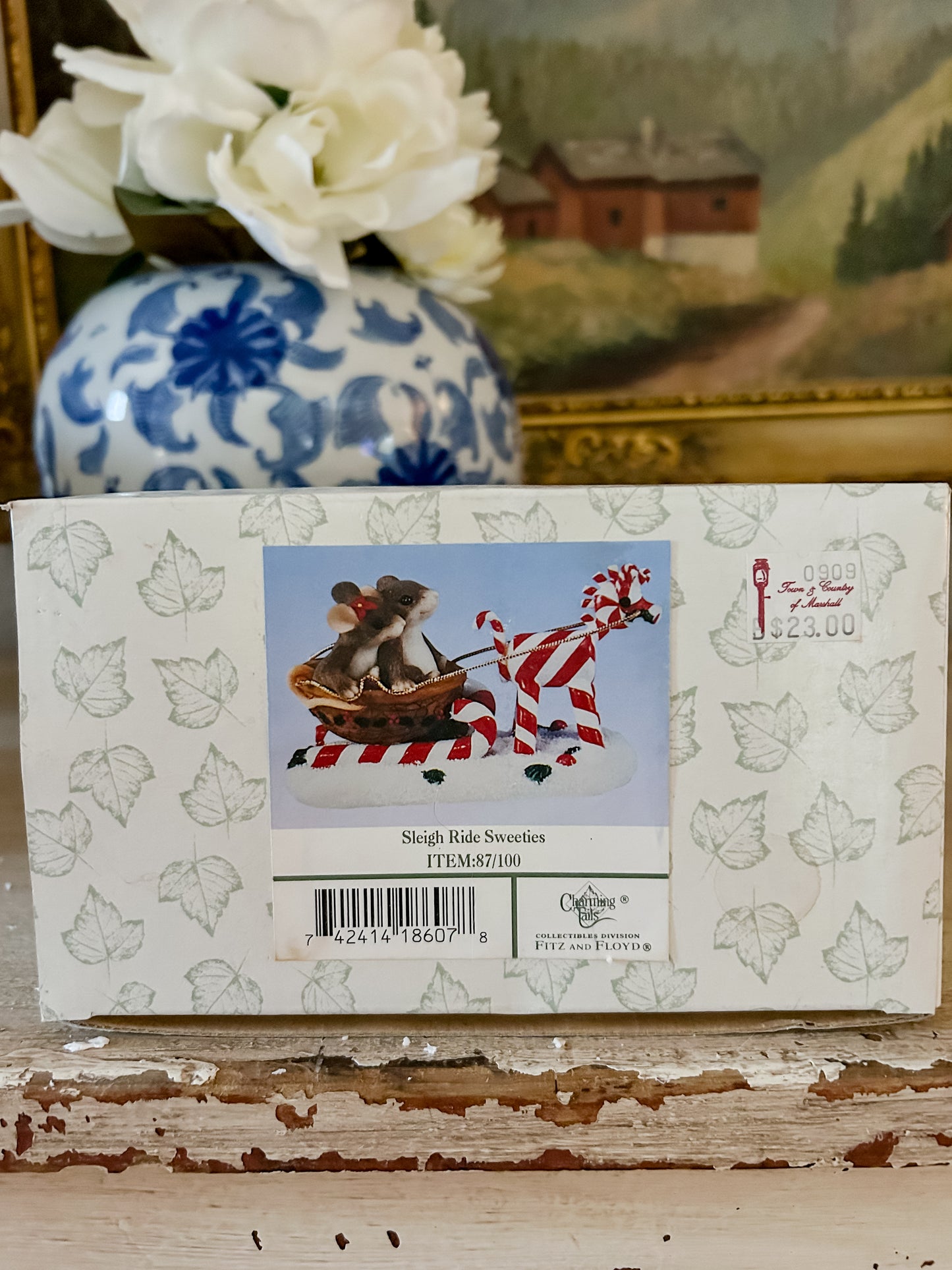 Charming Tails Figurine "Sleigh Ride Sweeties" LIMITED
