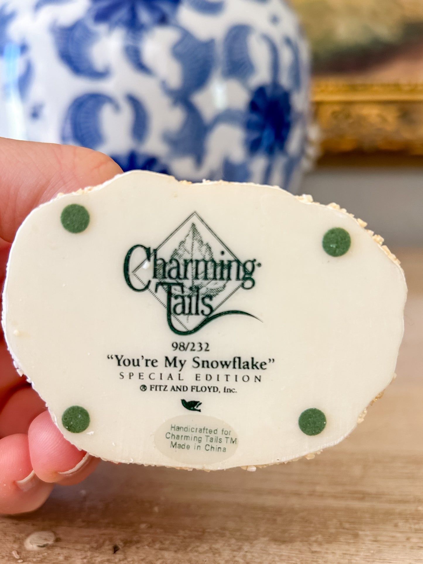 Charming Tails Figurine "You're My Snowflake"