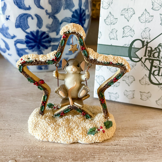 Charming Tails Figurine "Swinging on a Star"