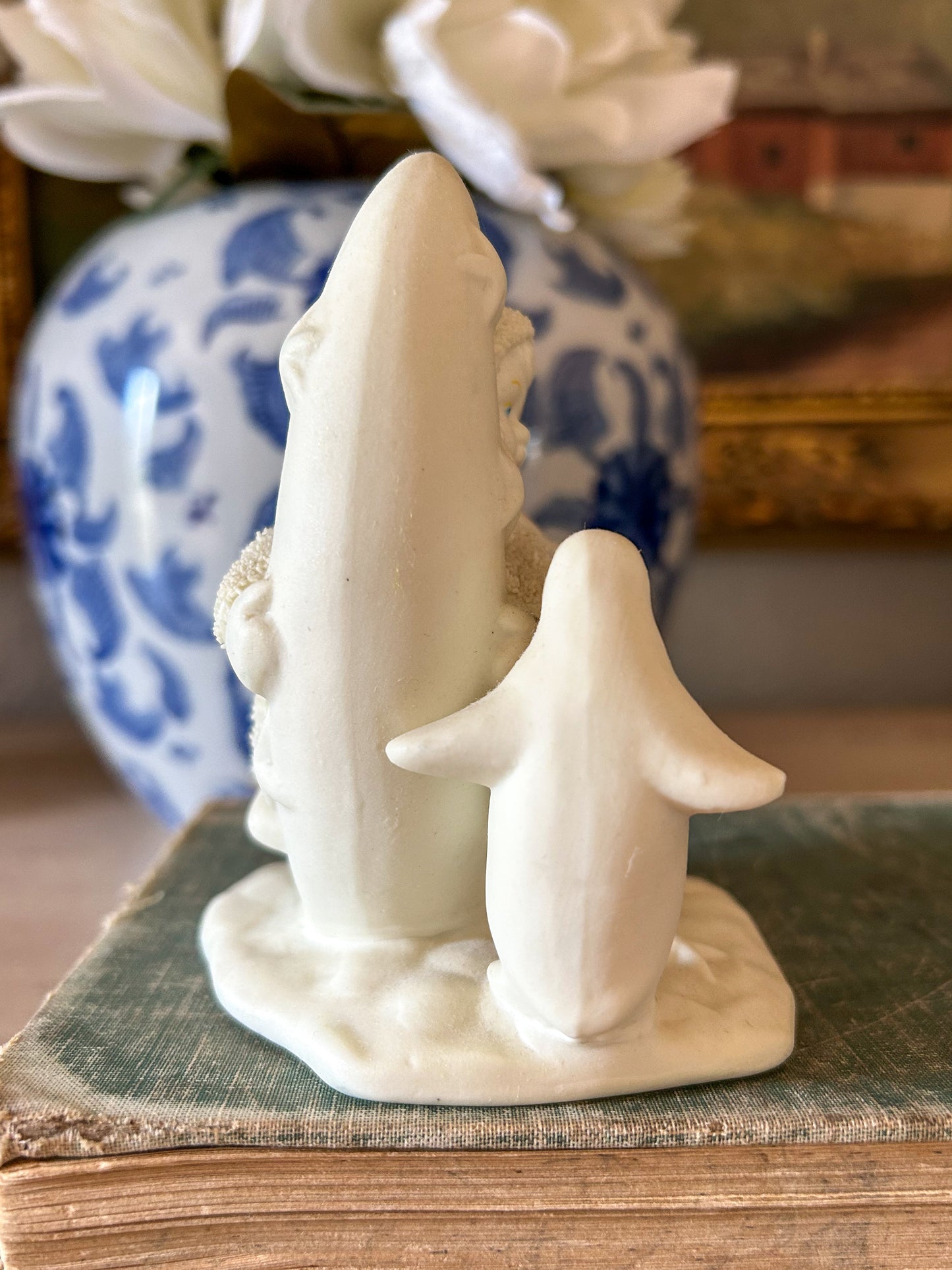 Dept 56 Snowbaby Figurine Riding on a Crescent Moon