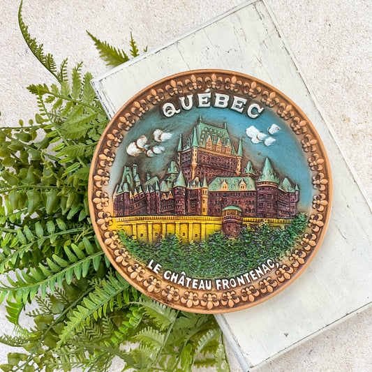 Quebec Travel Souvenir Plate