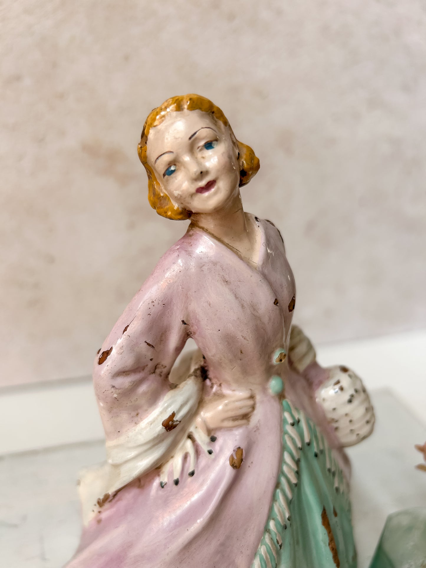Vintage Chalkware Lady