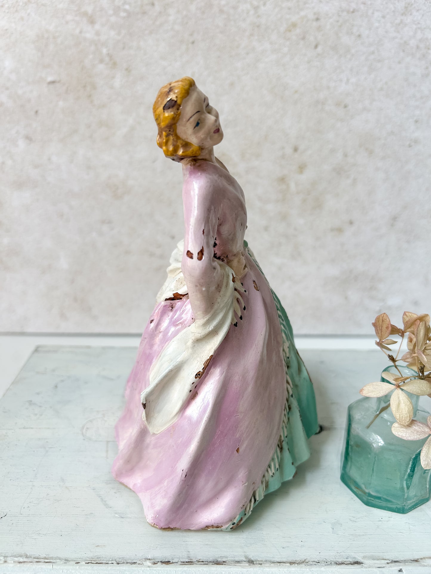 Vintage Chalkware Lady