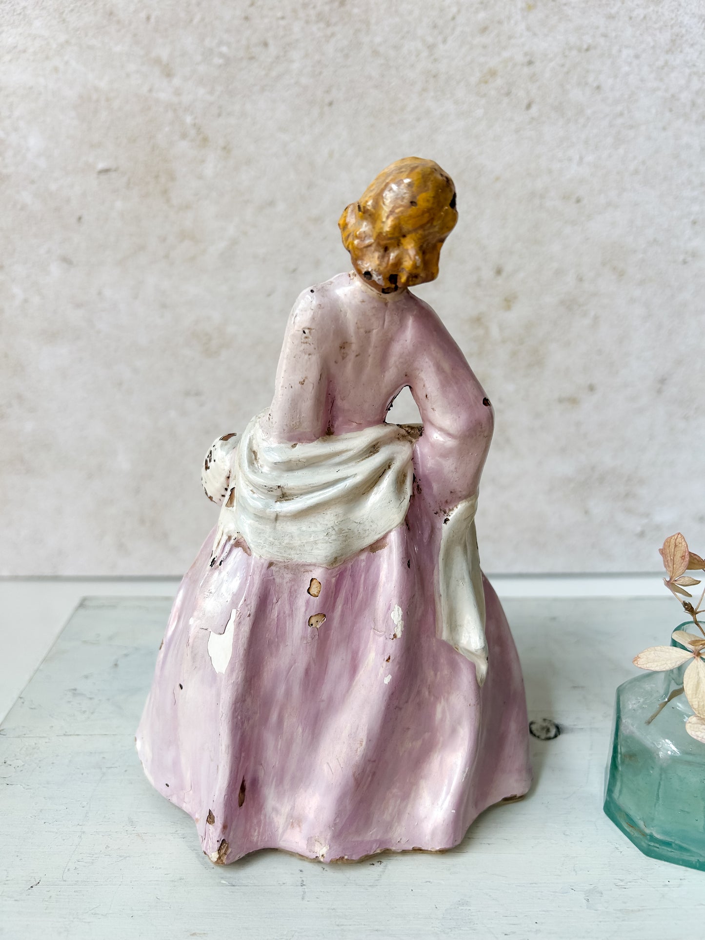 Vintage Chalkware Lady
