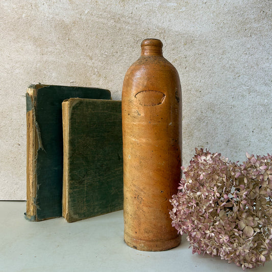 Antique German Stoneware Mineral Water Bottle